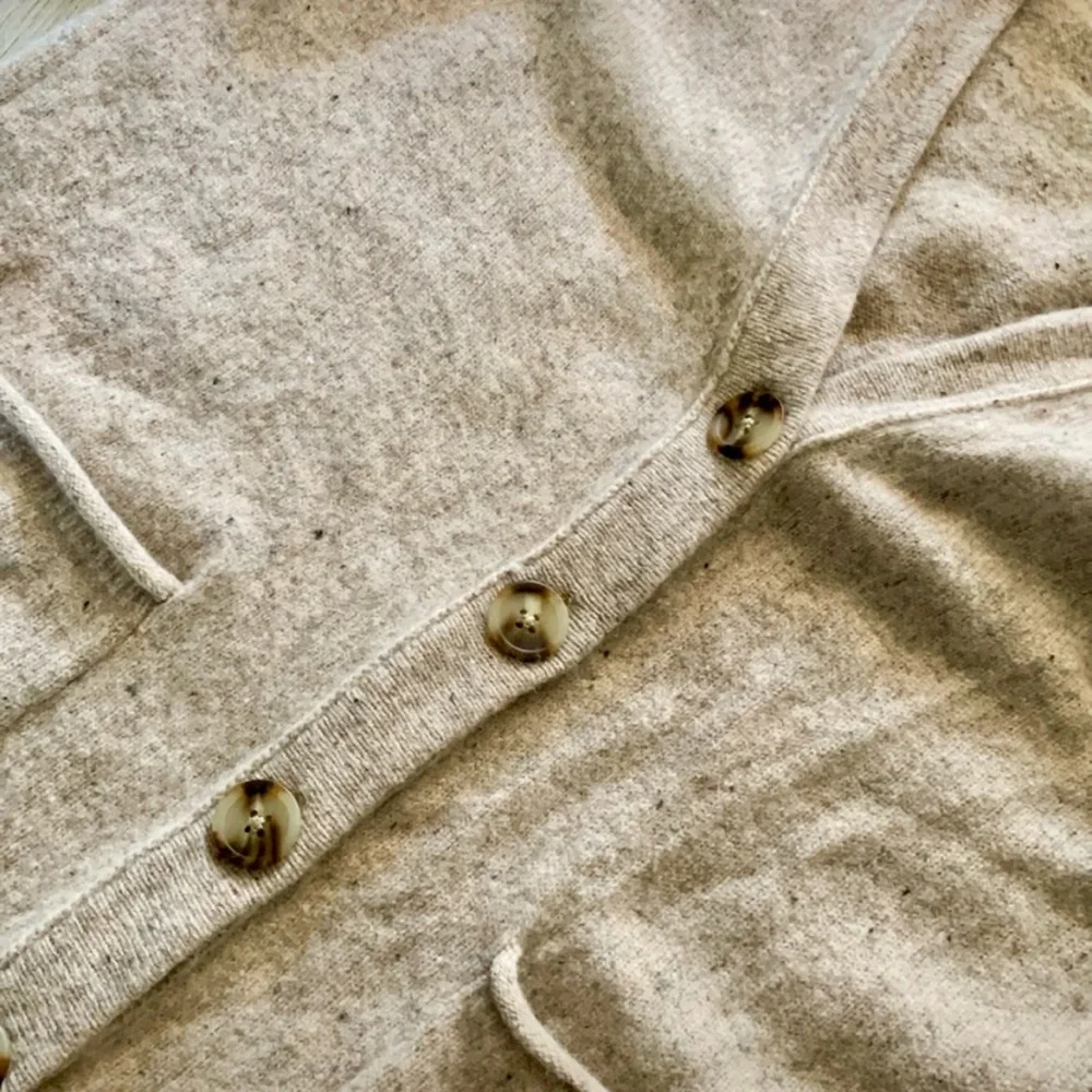 Madewell Marled Beige Button-Up Cardigan with Pockets - Picture 5 of 5